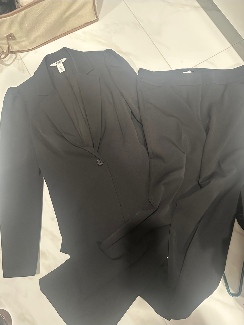 WHBM Black Women's Two-Piece Suit Blazer & Trousers